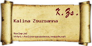 Kalina Zsuzsanna névjegykártya
